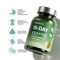 Nettoyant Intestinal Naturel à Marque Privée pour Homme et Femme – Soutien Digestif, Équilibre Intestinal, Amélioration de la Santé du Côlon – Cure de 15 Jours en Capsules