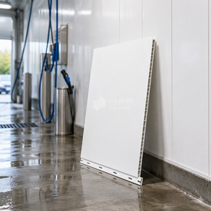 Panneau mural en PVC hygiénique anti-moisissure à emboîtement pour usine de transformation alimentaire, finition lisse, panneau mural en plastique à lattes - Product Image 3