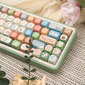 Persönlichkeit <span class=keywords><strong>Little</strong></span> Forest Keycaps 134 Tasten MOA-Profil PBT Dye Subbed <span class=keywords><strong>Keycap</strong></span> für 61/64/68/104/108 Mx Switch Mechanical Keyboard - Product Image 4