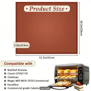Yuye Tapete de silicona para secado de frutas para deshidratador Excalibur, Láminas de silicona para deshidratador para carne seca, frutas, hierbas y galletas - Product Image 3