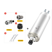 Moteur de broche à refroidissement par eau HQD pour le travail du bois et de la pierre 1.5KW/2.2KW/3.2KW/4.5KW/5.5KW 220V 380V, couple élevé, pour machine de gravure CNC