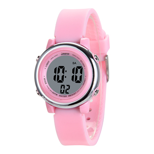 Montre numérique LCD pour enfants avec alarme, résistance à l'eau 3BAR, boîtier en plastique, autonomie de 36 mois, pour garçons et filles - Product Image 3