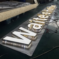 Enseigne lumineuse LED 3D personnalisée CARREY pour magasin, signalétique extérieure de parc, enseigne publicitaire pour centre commercial