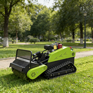 Remote Control Diesel-Powered Crawler Industrial Grade 4-Stroke 195cc Engine Lawn Mower Aluminum Chassis 24V Start <b>Flat</b> - Product Image 1