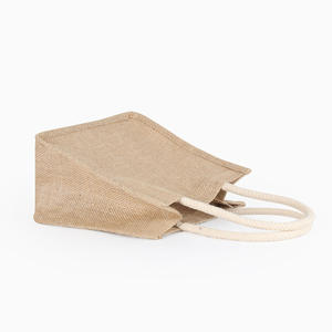 Sacs fourre-tout en toile de jute personnalisés pour femmes, réutilisables, pour courses, vente en gros - Product Image 3