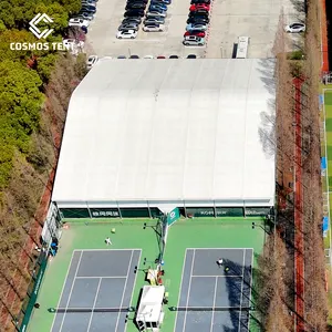 Alüminyum alaşımlı çadır açık basketbol mahkemesi badminton etkinlik çadırı balıksırtı büyük açıklıklı spor çadır üreticileri