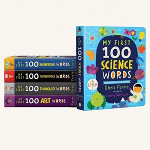 Mini libro de impresión personalizado para niños, juego de 10 libros bíblicos, caja impresa