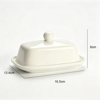 Pot à beurre en céramique avec couvercle, boîte de conservation de beurre, récipient de rangement alimentaire pour comptoir, plat de service de cuisine, organisateur de fraîcheur