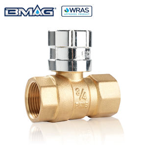 ロック付きBMAG1/2インチ3/4インチ1インチ真ちゅう製磁気ロック可能ボールバルブ水道メーターバルブ中国メーカー - Product Image 2