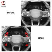 Palettes de changement de vitesse en fibre de carbone ABS pour volant Ford Mustang GT Dark Horse EcoBoost 2024 2025 2026 – Accessoires d'extension DSG