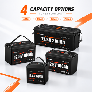 ENLZH 12V 50Ah ، 100Ah ، 150Ah ، 160Ah ، 200Ah ، بطاريات LiFePO4 ، بلوتوث ، درجة A دورات عميقة. - Product Image 4