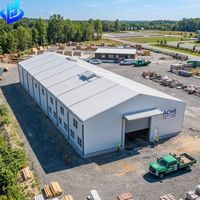 Nave Metálica Prefabricada de Acero, Estructura de Acero, Kit de Construcción Industrial, Taller de Gran Envergadura, Granero Agrícola, Panel de Marco Galvanizado