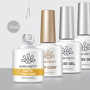 BORN PRETTY 10 Options MSDS Gel Polish Transparent Effet Cristal, <span class=keywords><strong>Top</strong></span> <span class=keywords><strong>Coat</strong></span> et Base <span class=keywords><strong>Coat</strong></span>, Gel de Base Caoutchouc OEM, <span class=keywords><strong>Vernis</strong></span> à Ongles Constructeur pour Salon - Product Image 1