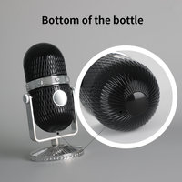 Flacon de parfum en verre octogonal de luxe de haute qualité 50 ml 100 ml avec bouchon à motif pierre et pompe pulvérisatrice, conteneur vide anti-fuite