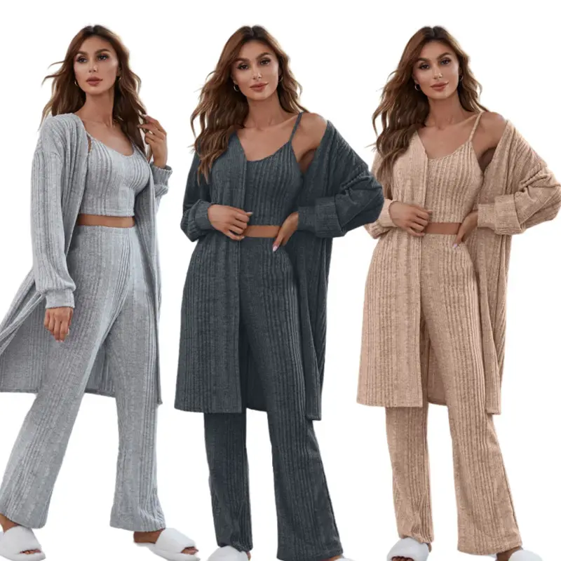 2023 dames Robe de nuit vêtements de salon ensembles personnalisé luxe bambou vêtements coton Pijamas femmes ensembles Modal pyjamas haut Robe pantalon