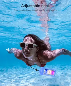 2024 새로운 IPX8 방수 해변 휴대 전화 가방 커버 방수 전화 파우치