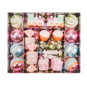 Hanging <b>Ornament</b> <b>Christmas</b> Macaron Ball Set Candy Series Painted Decorations for Tree or Party Decorations - Product Image 4