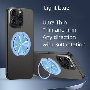 Support de téléphone magnétique rotatif à 360 degrés, support universel pour téléphone portable en métal avec fonction de charge, sangle de téléphone - Product Image 4