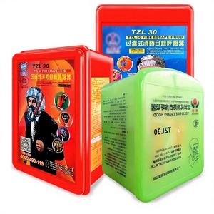 Máscara de <span class=keywords><strong>Escape</strong></span> de Incendios con Certificación 3C - Respirador Antihumo y Antigases Tóxicos para Emergencias en el Hogar y Hoteles - Product Image 2