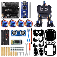 LAFVIN para Kit de Robot Panda de 4 Grados de Libertad para Bricolaje, Kit de Robot Programable para Bailar, Compatible con Nano, Control por Aplicación Android para Kit Arduino