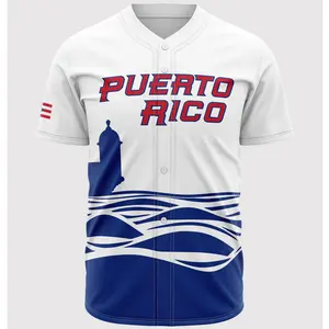 Puerto Rico Jerseys 2023 World Baseball Classic Francisco Lindor Javier Baez carlos Correa baseball Jersey