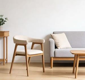 Sedie <span class=keywords><strong>da</strong></span> <span class=keywords><strong>Pranzo</strong></span> di Lusso in Legno di Quercia Massiccio con Braccioli - Product Image 5