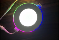Nouveautés Télécommande via téléphone portable Panneau LED fin WIFI 4 pouces 9W+3W avec lumière nocturne RGBCW Downlight LED