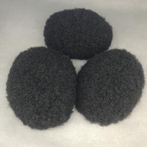 Prodotti di moda 2024 afro toupet per <span class=keywords><strong>uomo</strong></span> nero pieno pizzo 1b colore 6 pollici lunghi afro parrucche capelli ricci - Product Image 5