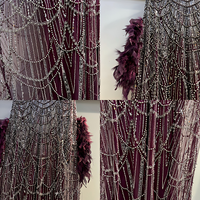 Robe de soirée élégante pour femme, caftan de luxe perlé de style arabe de Dubaï, robe de mariée formelle, type Abaya modeste, fourniture ODM