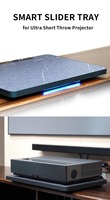 Plateau coulissant motorisé à extension automatique pour projecteur à ultra courte focale UST, étagère pour projecteur laser TV, extension jusqu'à 150 pouces