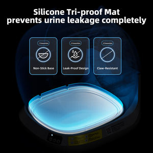 Lettiera per Gatti Automatica Intelligente ed Ecologica, Quadrata in ABS con Controllo degli Odori, Autopulente, Grande Capacità 78L - Product Image 4