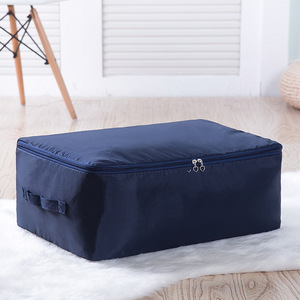 Solid Color Cotton <b>Quilt</b> Bag Rectangle Polyester Fabric Home Travel Clothing Organizer Storage Bag - Product Image 1