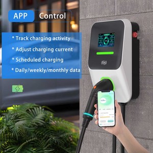 Borne de recharge murale dynamique 11kV N1ct 7kW pour voiture électrique, Type 2 AC, triphasée 11kW, 3 capteurs de courant, chargeur EV 22kW avec fonction DLB - Product Image 4