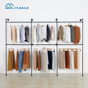 <span class=keywords><strong>Porte</strong></span>-<span class=keywords><strong>manteau</strong></span> YIJIALE, <span class=keywords><strong>porte</strong></span>-vêtements, noir et or, support de vêtements, support de vêtements <span class=keywords><strong>industriel</strong></span> en <span class=keywords><strong>tuyau</strong></span> pour magasin de détail - Product Image 2