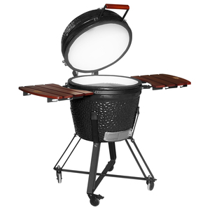 SEB 카마도 19인치 피자 오븐 카트 포함 숯불 카마도 그릴 24인치 세라믹 카마도 그릴 야외 가스 바베큐 그릴 - Product Image 2