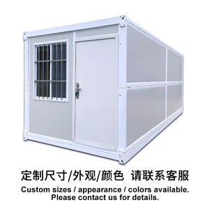 Contenedor Plegable de 20 pies, Casa Prefabricada Transpirable, Dormitorio, Taller, Oficina en Casa, Hotel, Tienda, Edificio de Oficinas, Fabricado con Panel Sándwich de Acero - Product Image 3