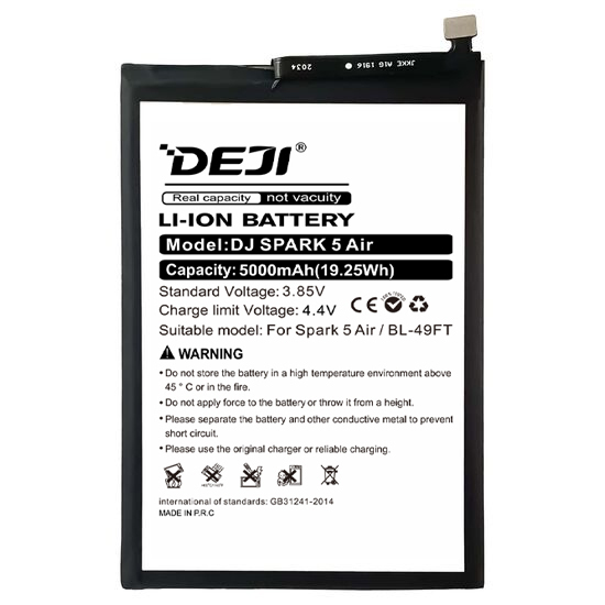 BL-49FT Rechargeable Li-Polymer Battery for Tecno Spark 5 AIR Pro Spark 6 Go KE5 KD7 KE5k KE5j Refurbished Battery