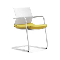 Chaise de conférence ergonomique et confortable GS-G1761 pour bureau, visiteurs, avec dossier en plastique robuste et base cantilever, pour bureau à domicile, hôtel