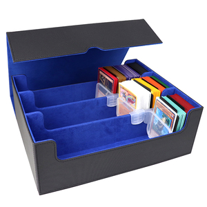 New Arrival Hot Bán PU tùy chỉnh boong Hộp 1800 + 3-Hàng Công suất Yugioh không thấm nước ma thuật trò chơi chủ thẻ logo bao bì in ấn - Product Image 1