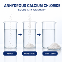 Chlorure de calcium anhydre en poudre, haute pureté, qualité industrielle, produit chimique
