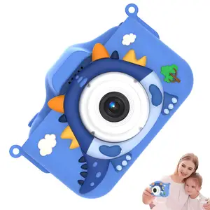 Giocattolo fotografico carino 2.0 pollici Ips cartoni animati HD nuovo Design gioco per bambini digitale blu bambino fotocamera regali per bambine di 4-8 anni