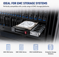 Pour disque dur SAS EMC 600G 10K RPM 005050700 V6-2S10-600 avec plateau pour le système de stockage unifié série VNX