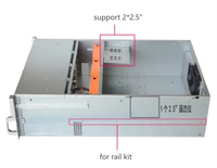 Boîtier de serveur 4U avec 24 baies HotSwap pour disques durs 3,5 pouces SATA ou SAS, backplane disponible, profondeur 650 mm