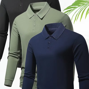 เสื้อเชิ้ตคอปกแขนยาวสำหรับผู้ชาย, เสื้อเชิ้ตลำลองสวมใส่สบายสำหรับฤดูใบไม้ผลิฤดูใบไม้ร่วงและกอล์ฟ - Product Image 1