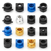 Support d'objectif en alliage d'aluminium usiné CNC de haute précision pour caméras d'imagerie industrielle – Fabrication sur mesure de composants optiques