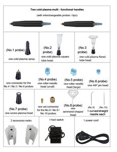 เครื่องมือความงามขายดี เครื่องทำความสะอาดผิวหน้า ดาร์มาโรลเลอร์ วอร์มเจ็ท คูล พลาสม่าเย็นแบบพกพา พร้อมมาส์ก ลดเลือนริ้วรอย - Product Image 6