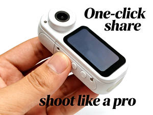 Caméra sportive portable sans fil Bluetooth avec télécommande, mini caméra pour le voyage, le blogage et la création de contenu - Product Image 1