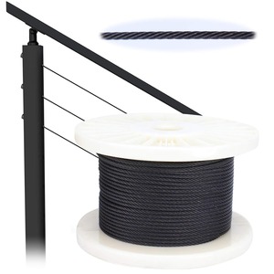 EKOO 1/8 Inch Easy-to-Install Stainless Steel <strong>Cable</strong> 7*7 Strand Construction Wire Rope for Deck <strong>Cable</strong> Railing System - Product Image 5