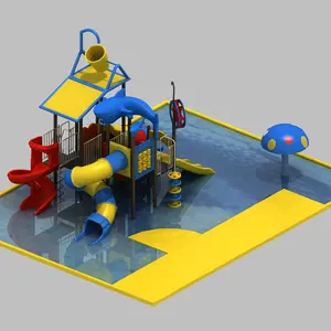 China manufacturer aqua park kids water play indoor water slides