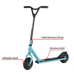 2 rodas infláveis scooter dirt scooter kick dirt scooter